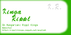 kinga rippl business card